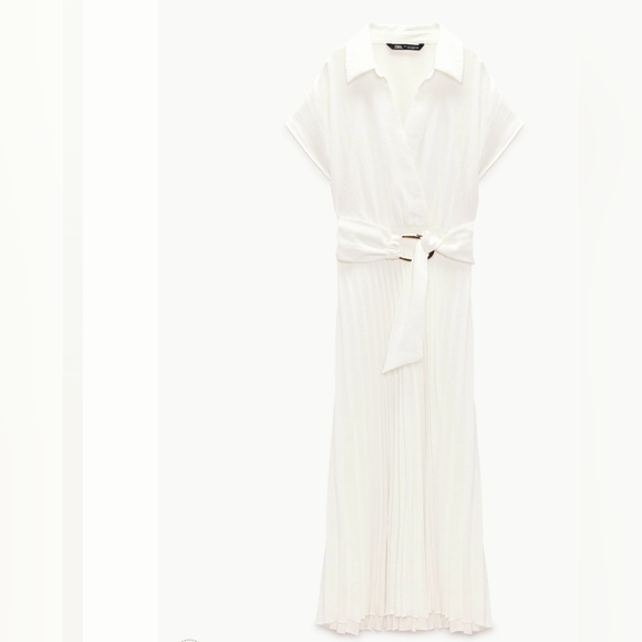 NWT Zara Crossover pleated dress ( SIZE S) - Picture 5 of 7